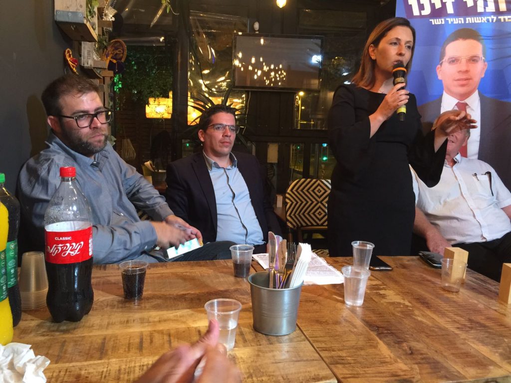 השרה לשיוויון חברתי גילה גמליאל וח"כ אורן מחזקים את שלומי זינו מועמד הליכוד לראשות העיר 2