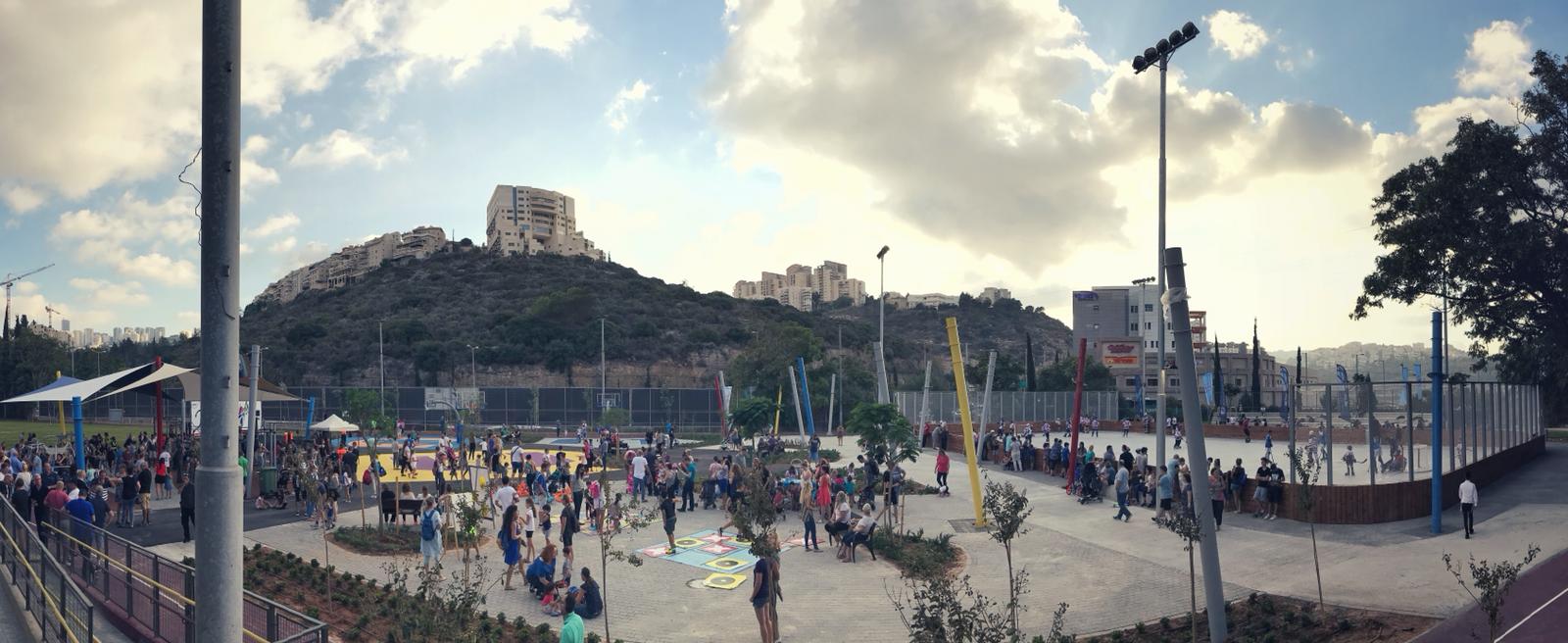 מאות תושבים השתתפו באירוע חנוכת פארק ה"ספורטק" החדש בשכונת נווה-שאנן