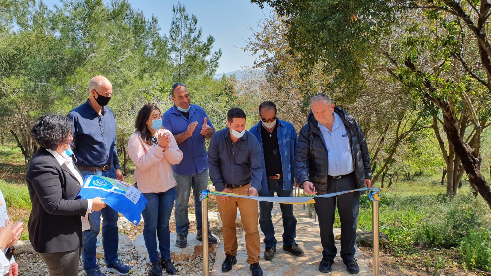 גאים בשותפות עם קק"ל מועצת קרית טבעון בשיתוף קק"ל חנכו את שביל ההתיישבות מיער השומרים ויער לנדוי לבית העלמין